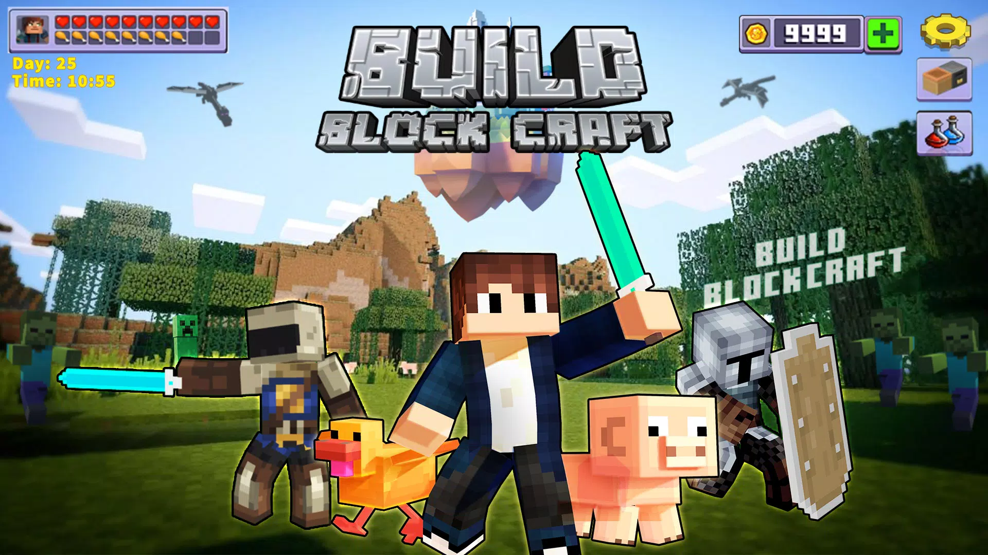 MINECRAFT POCKET EDITION VS BLOCK CRAFT 3D (Minecraft PE, BlockCraft,  Mobile Games, iOS, Android) 