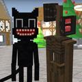Skin Cartoon Cat & Siren Chris