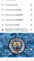 Poster Manchester city keyboard theme