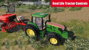 Schwer Traktor Landwirtschaft Plakat