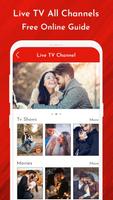 Live TV Channels Free Online Guide Affiche