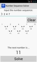 Number Sequence Solver Affiche