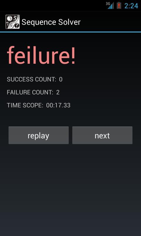 Fail count