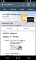 First Baptist Church Arnold 포스터