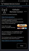 2 Schermata KaRadio Remote Control