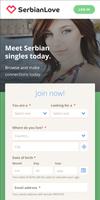 Serbian Love Dating Plakat