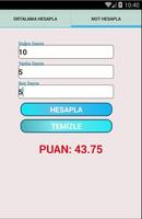 Aöf  Not Hesaplama ภาพหน้าจอ 1