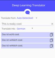 1 Schermata Deep Translator -  Deep Learning Translator