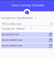 Deep Translator -  Deep Learning Translator captura de pantalla 1