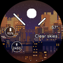 Horizon Pixel City Watch Face APK