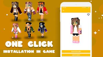 Cute Girls Skins تصوير الشاشة 1