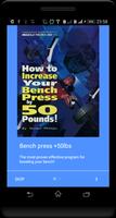 Bench press +50lbs Affiche