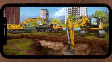 Dozer Simulator Excavator Game Poster