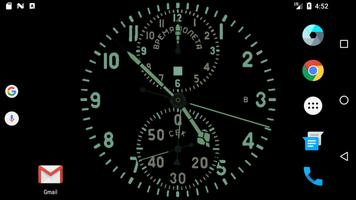 Aviation Clock Wallpaper capture d'écran 2