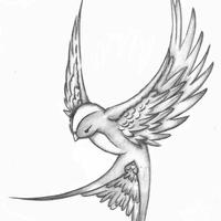 Bird Tattoo Wallpaper 1 poster