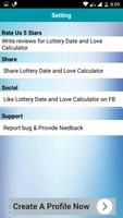 Lottery Date & Love Calculator capture d'écran 2