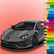 Easy Coloring Book Cars