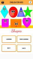 English For Kids-Shapes poster