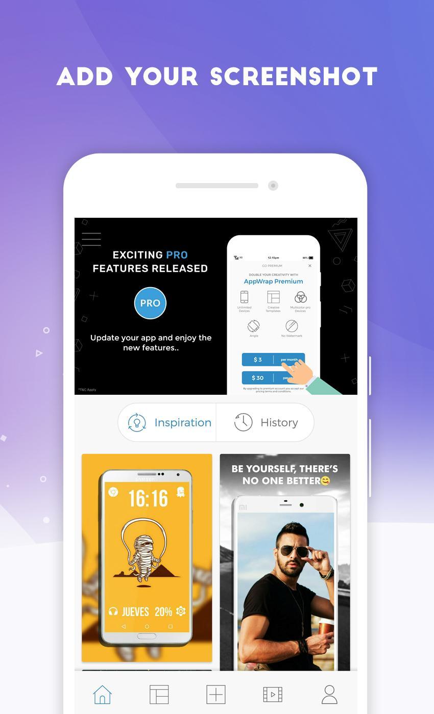 Download AppWrap : App Screenshot Mockup Generator for Android - APK Download