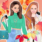 소녀들을 위한 가을 패션 게임 아이콘