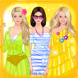 Sunny dress up game for girls