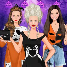 Halloween dress up game