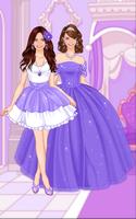 Одевалка фиолетовой принцессы постер