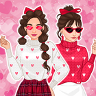 Jogo de vestir melhores amigas ícone