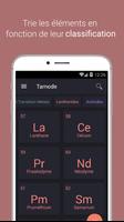 Tableau périodique Tamode capture d'écran 2