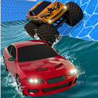 Aqua Cars Uphill Water Slide Rally 3D ไอคอน