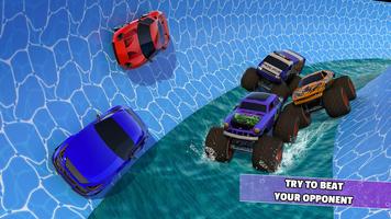 Aqua Cars Uphill Water Slide Rally 3D syot layar 1