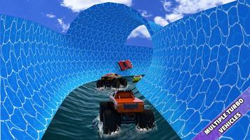 Aqua Cars Uphill Water Slide Rally 3D capture d'écran 3