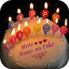 Name On Birthday Cake icône