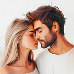 Romantic Love Kiss Stickers icon