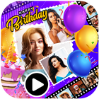 Birthday Video Maker with Song icône