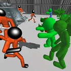 Stickman Prison Battle Zombies icon