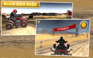 Quad Bike Race Desert Offroad الملصق