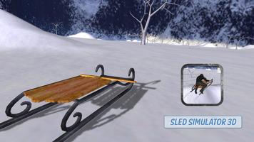 Sled Simulator 3D-poster