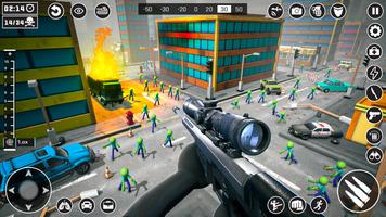 القناص Stickman: ألعاب Zombie الملصق