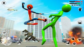 Stick Rope Hero Spider Fight capture d'écran 3