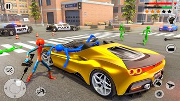 Stick Rope Hero Spider Fight Poster