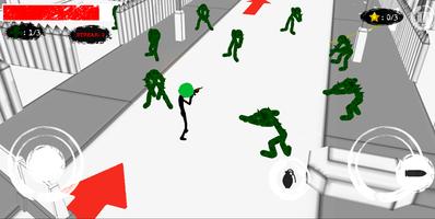 ستيكمان  الإضراب: Zombie Shoot تصوير الشاشة 3
