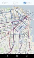 SF Metro Maps - BART + MUNI syot layar 2