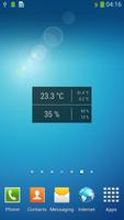 Temperature / Humidity Widget Cartaz
