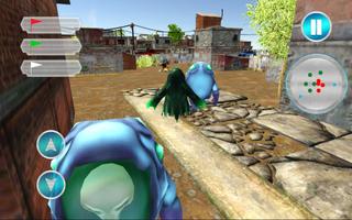 Green Alien  3D War Simulator تصوير الشاشة 1