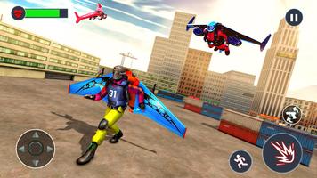 Flying Jetpack Hero Fighter capture d'écran 2
