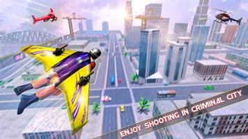 Flying Jetpack Hero Fighter скриншот 3