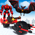 Flying Bat Robot Bike Transforming Robot Games 图标