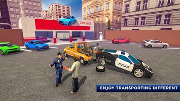 Police Tow Truck Driving Car imagem de tela 3