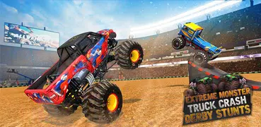 Extreme Monster Truck Crash Derby Stunts